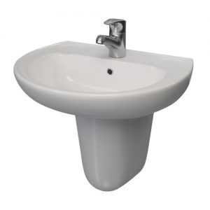 Atlas 50cm Basin & Semi Pedestal