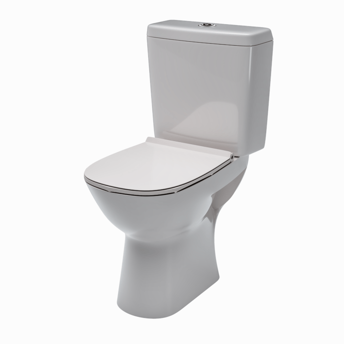 COMFORT ROUND Raised Height Close Couple Set with Soft Close Seat