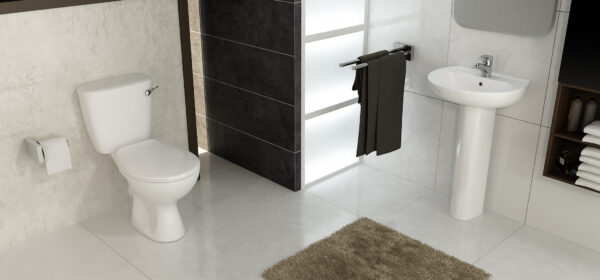 NEON Close Couple WC and MDF Seat Box Set (Front Flush)
