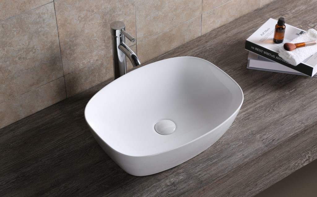 Nile Counter Top Basin Matte White