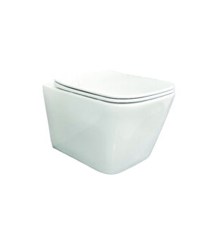 Volta Rimless Wall-Hung Pan with Soft Close Seat