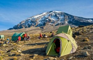 Barafu camp on Mount Kilimanjaro