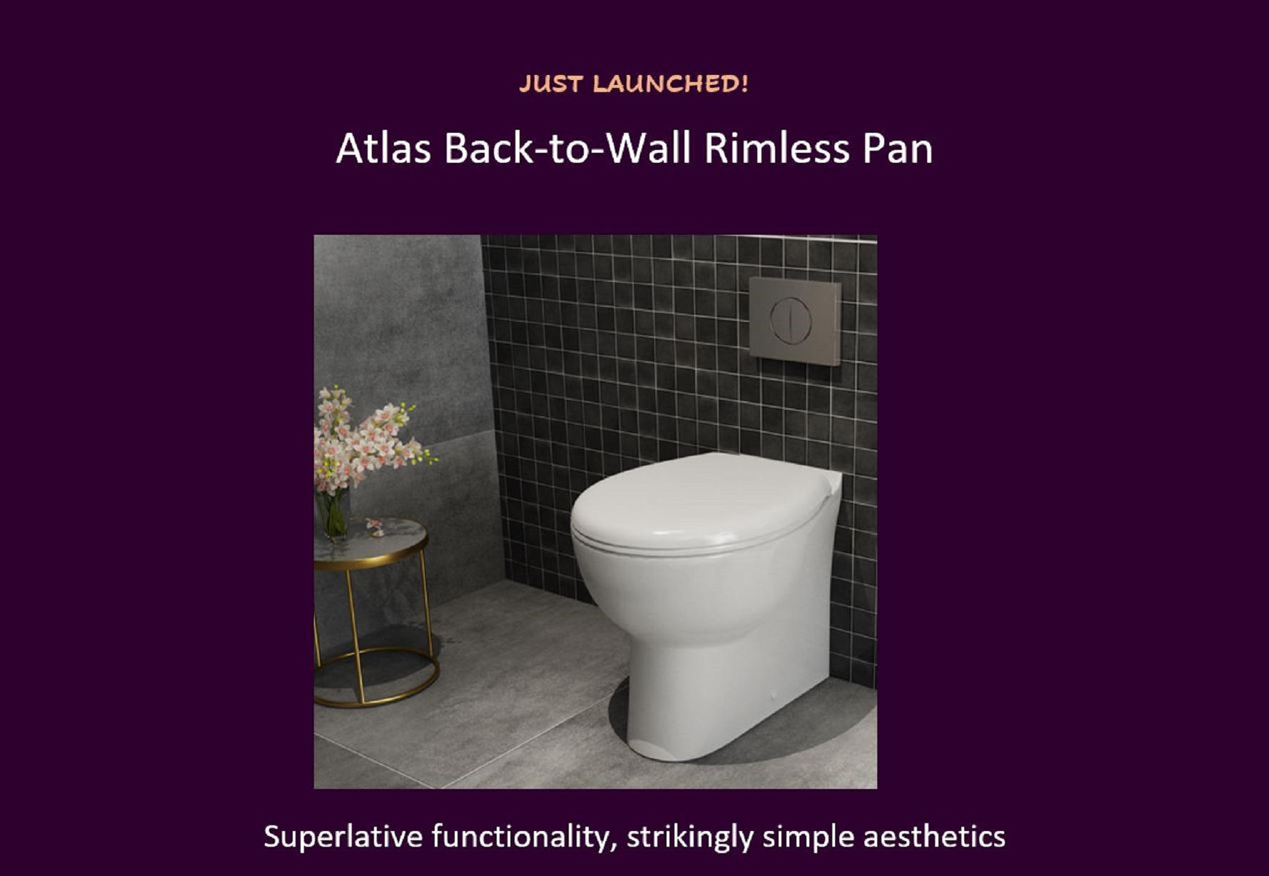Exciting new launch - Lecico Atlas Back-to-Wall Rimless Pan