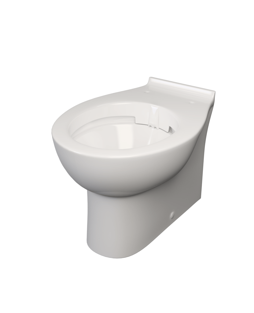 Rimless Hygiene: Atlas Back-to-Wall Rimless Pan (Back Entry)