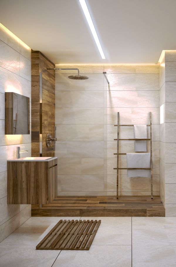 Zara 495mm Wall Hung Sahara Cabinet with Ceramic Basin - Image 2