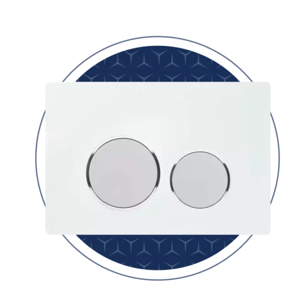 Lecico Glass Actuator Plate White
