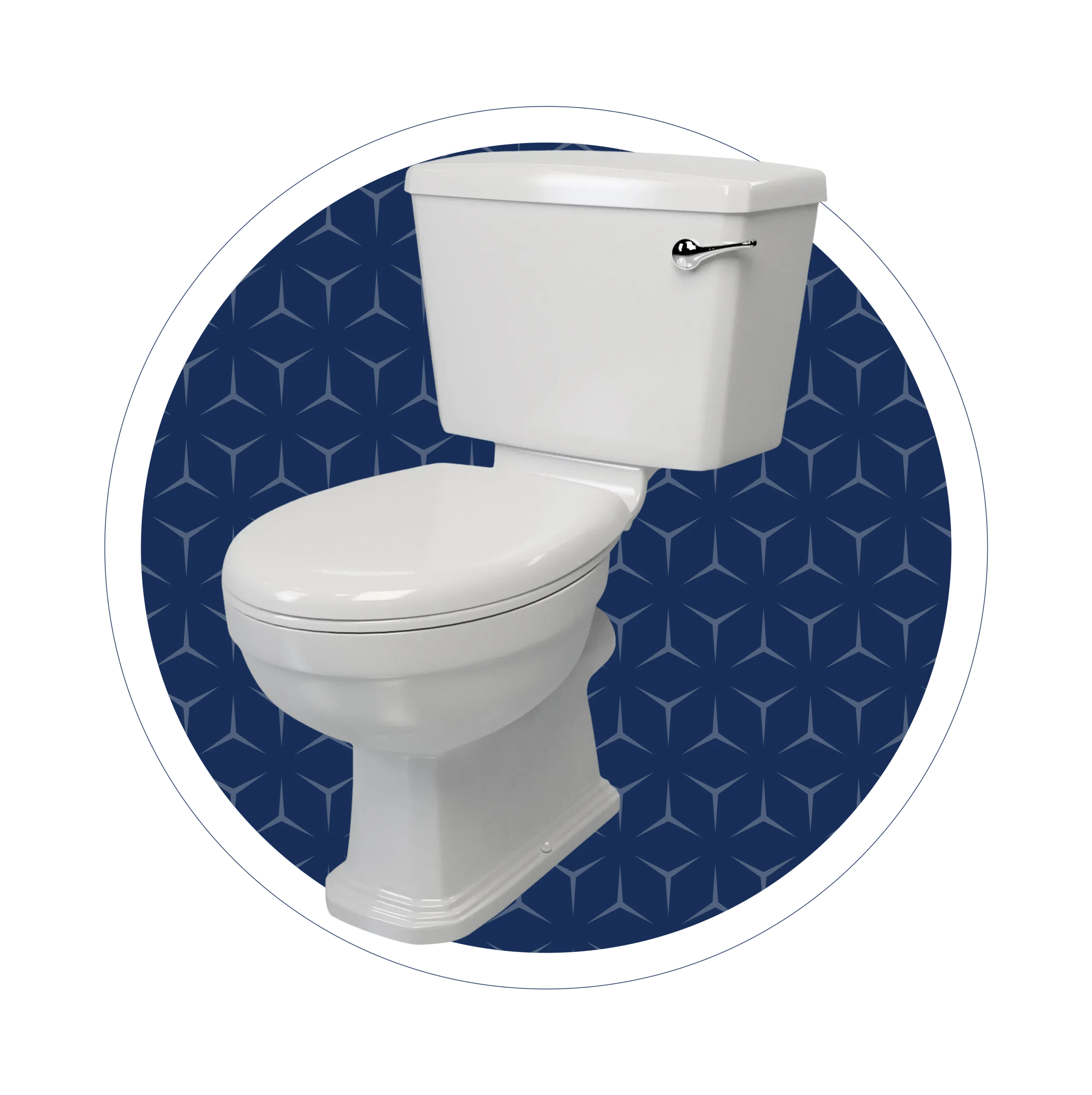 Roxton CC Front Flush Box Set with Ceramic Handle (Seat optional)