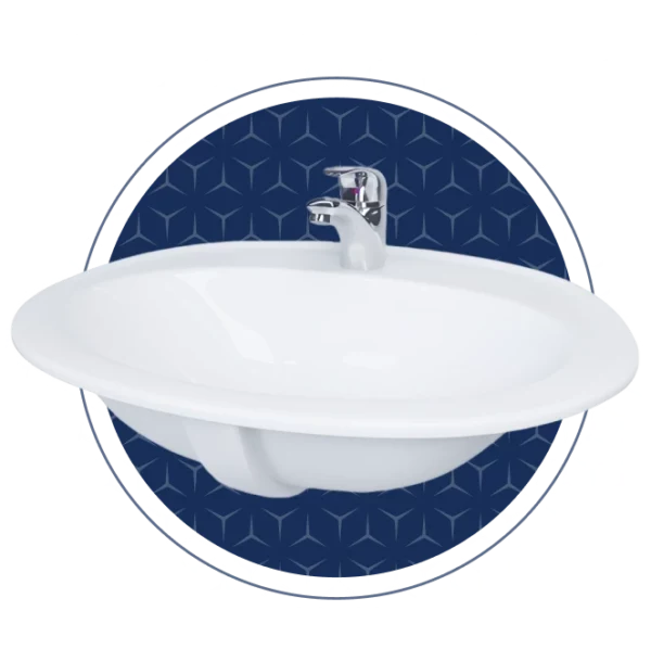 Sumaya 57cm Vanity Basin 1TH
