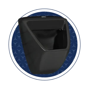 Eclipse Black Back Inlet Urinal