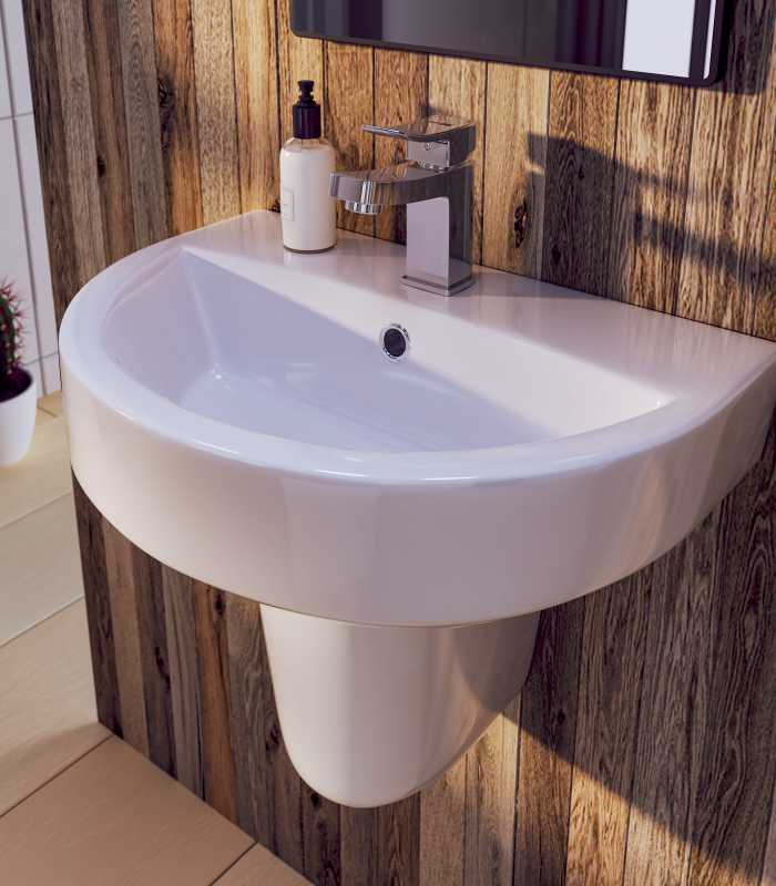 Madison Round Basin with Semi Pedestal